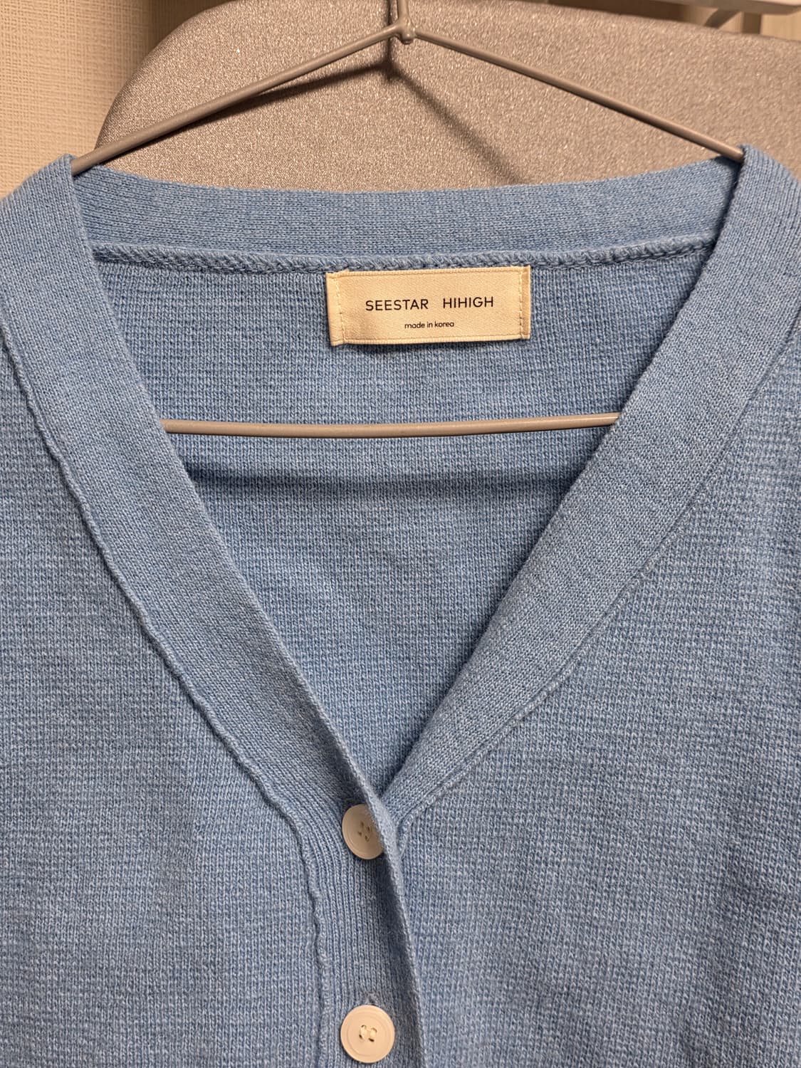 SEESTAR HIHIGH 하늘색 가디건 상품이미지2