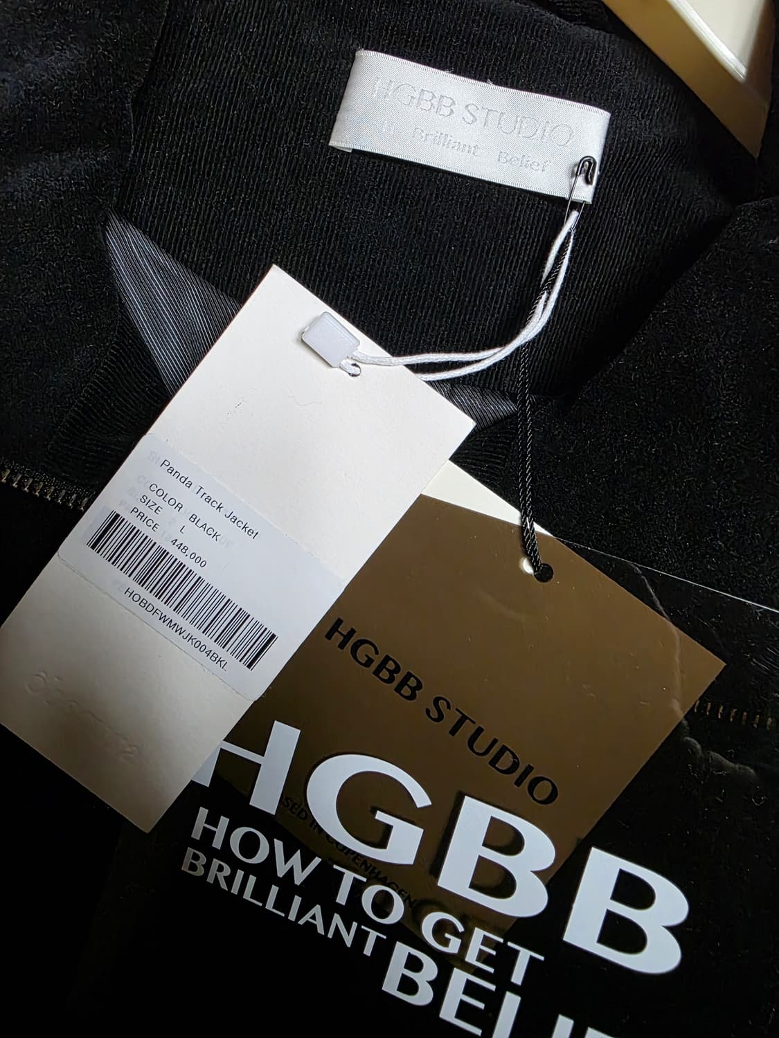 24FW HGBB studio 판다 트랙 자켓 블랙 L 상품이미지3