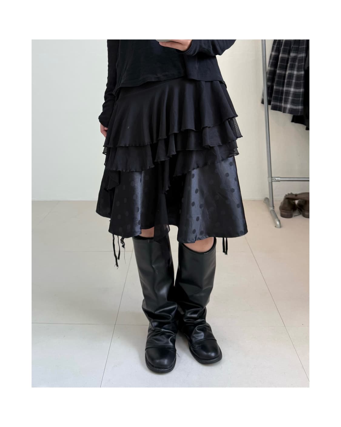 빈티지 프릴 스커트 상품이미지1