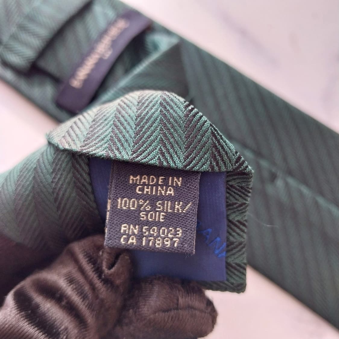 바나나리퍼블릭 실크 그린 헤링본 넥타이 7.9cm A등급 K1956 상품이미지9