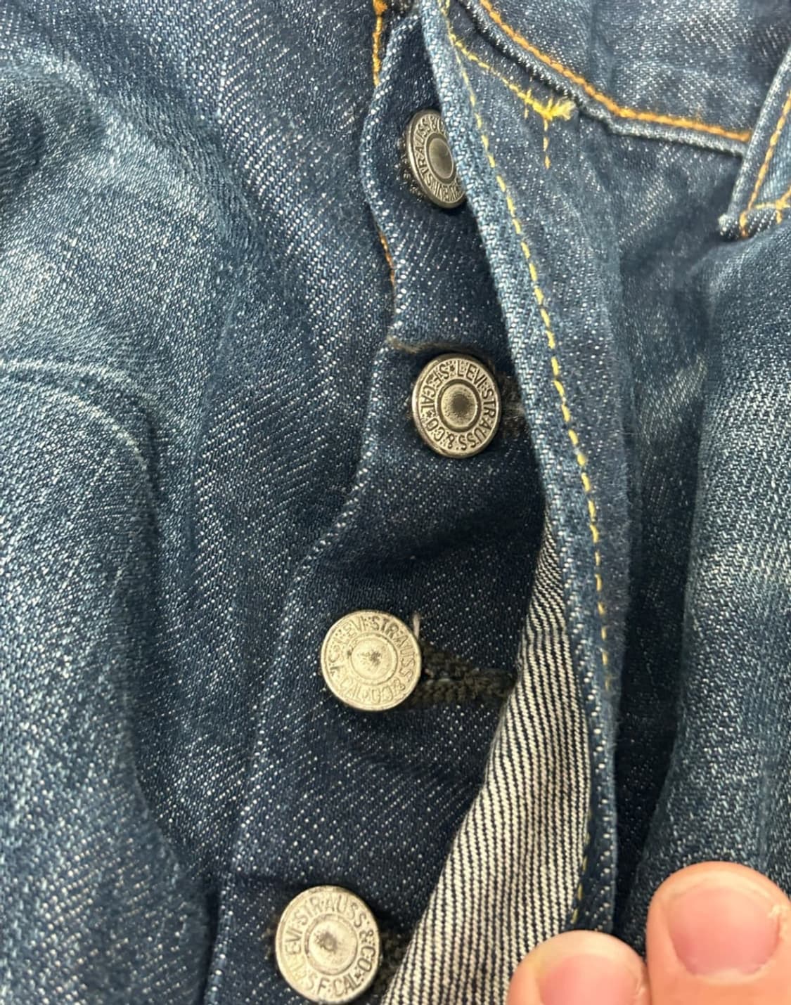 리바이스 스트레이트핏 501 딥블루 커스텀(부츠컷) 상품이미지5