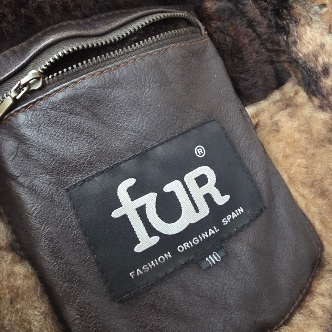 FUR 스페인 리얼양가죽 빈티지 무스탕 코트 2XL 상품이미지6