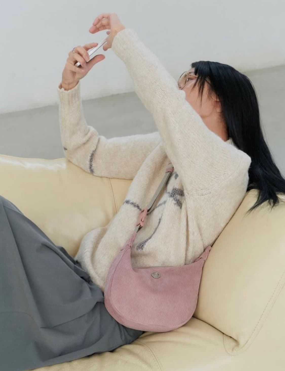 미닛뮤트 클로웨이스트 코듀로이핑크 상품이미지2