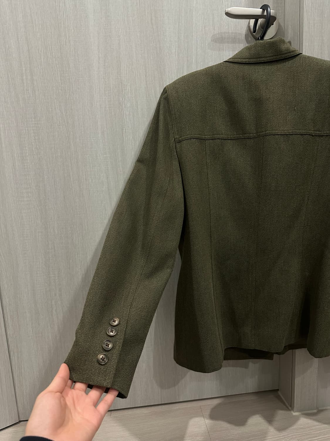 빈티지 카키 더블버튼 자켓 상품이미지7