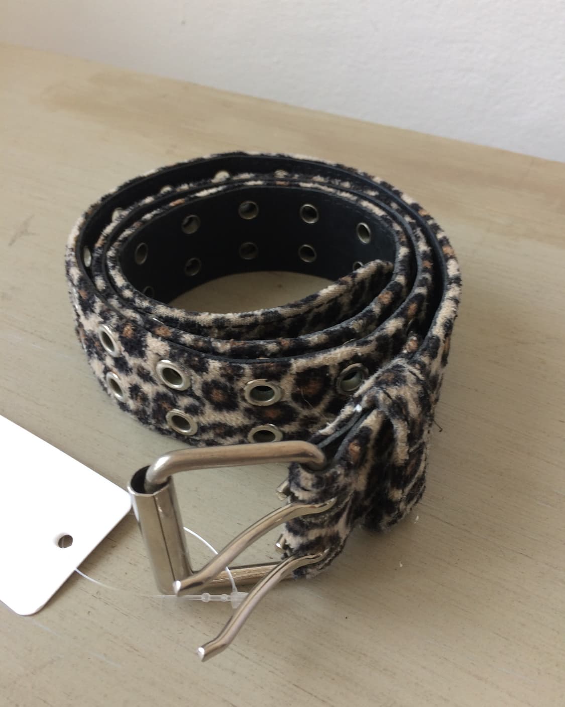 leopard fake fur belt 상품이미지1