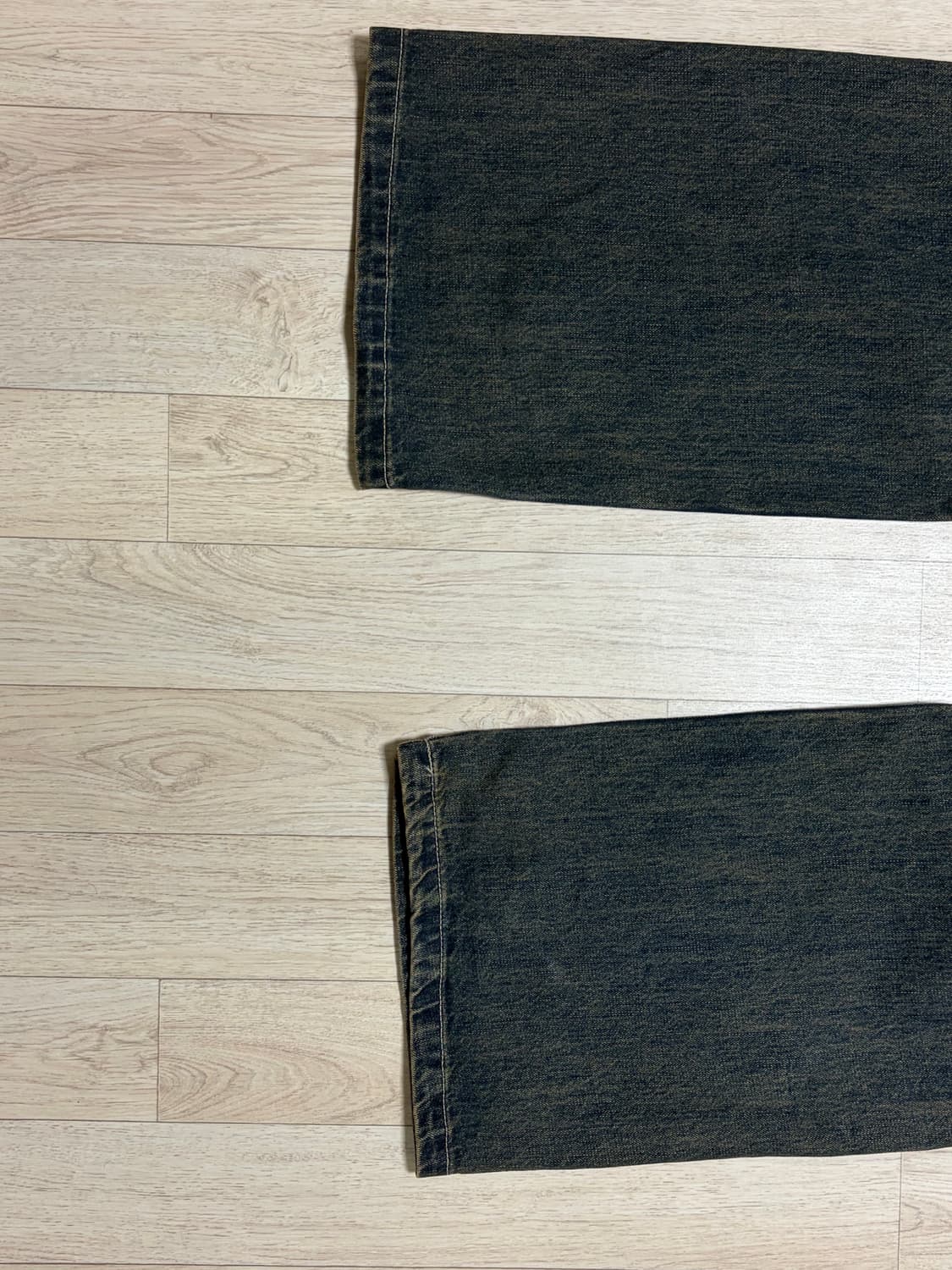 비긴 202 와이드 세미 플레어 데님팬츠 상품이미지3