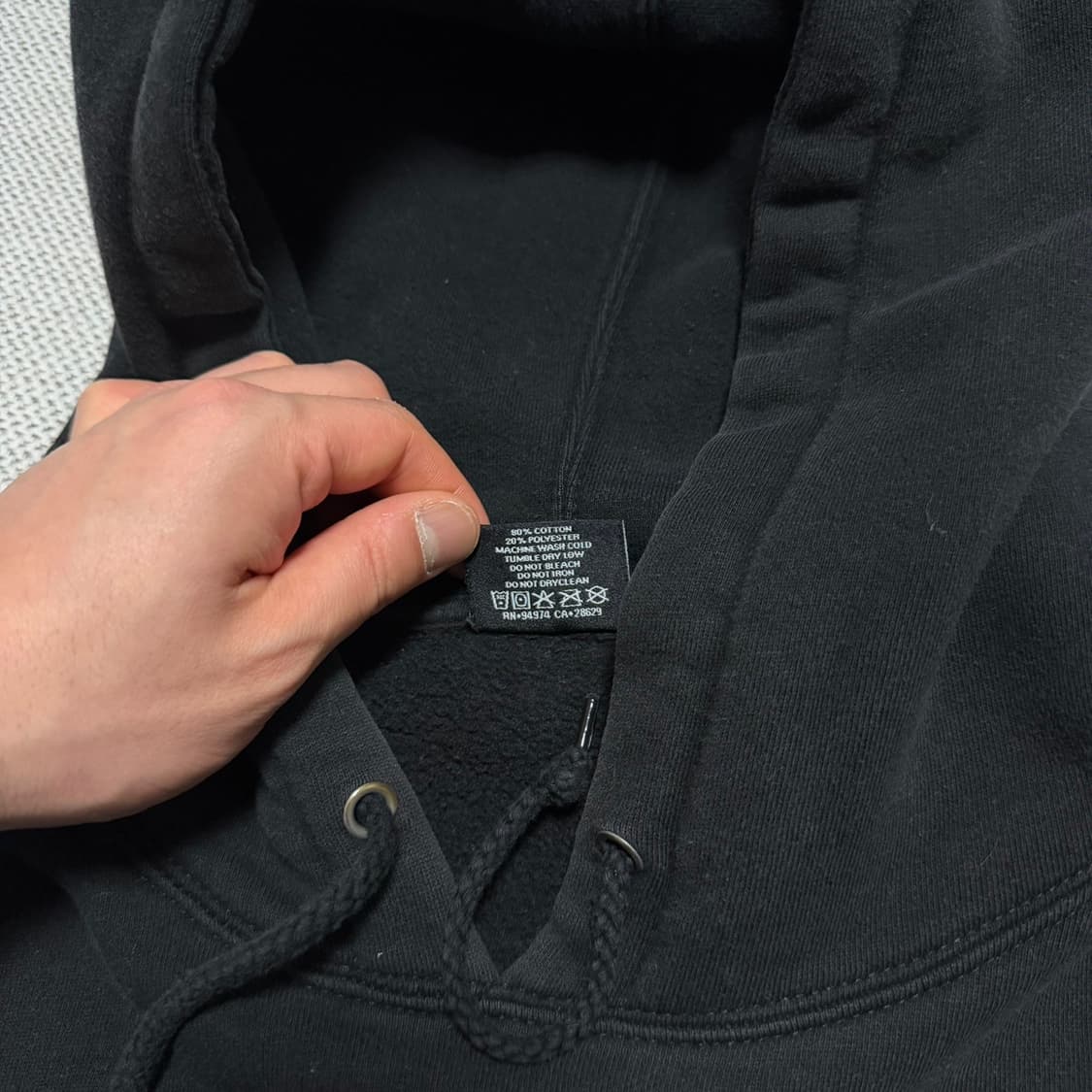 스투시 오사카 블랙 후드티 상품이미지3