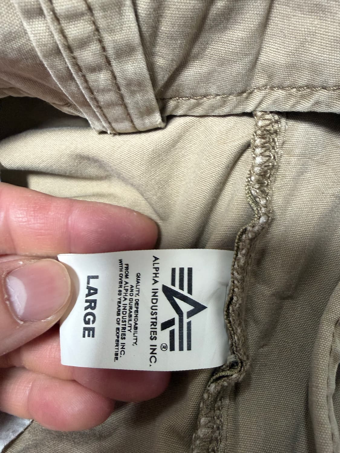 정품 알파인더스트리 일본판 베이지 멀티 카고팬츠 L ㅍㅍ 상품이미지4