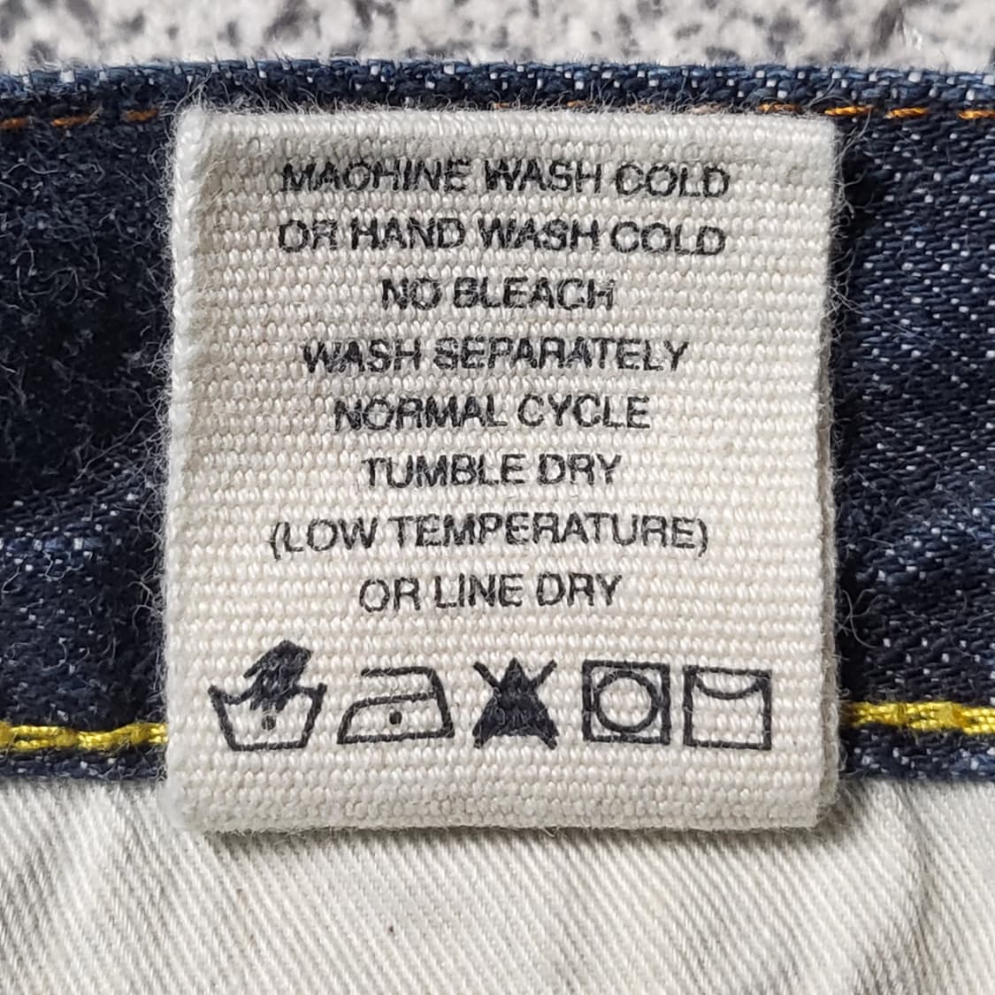 에비수 페인팅 셀비지 데님 30 상품이미지7