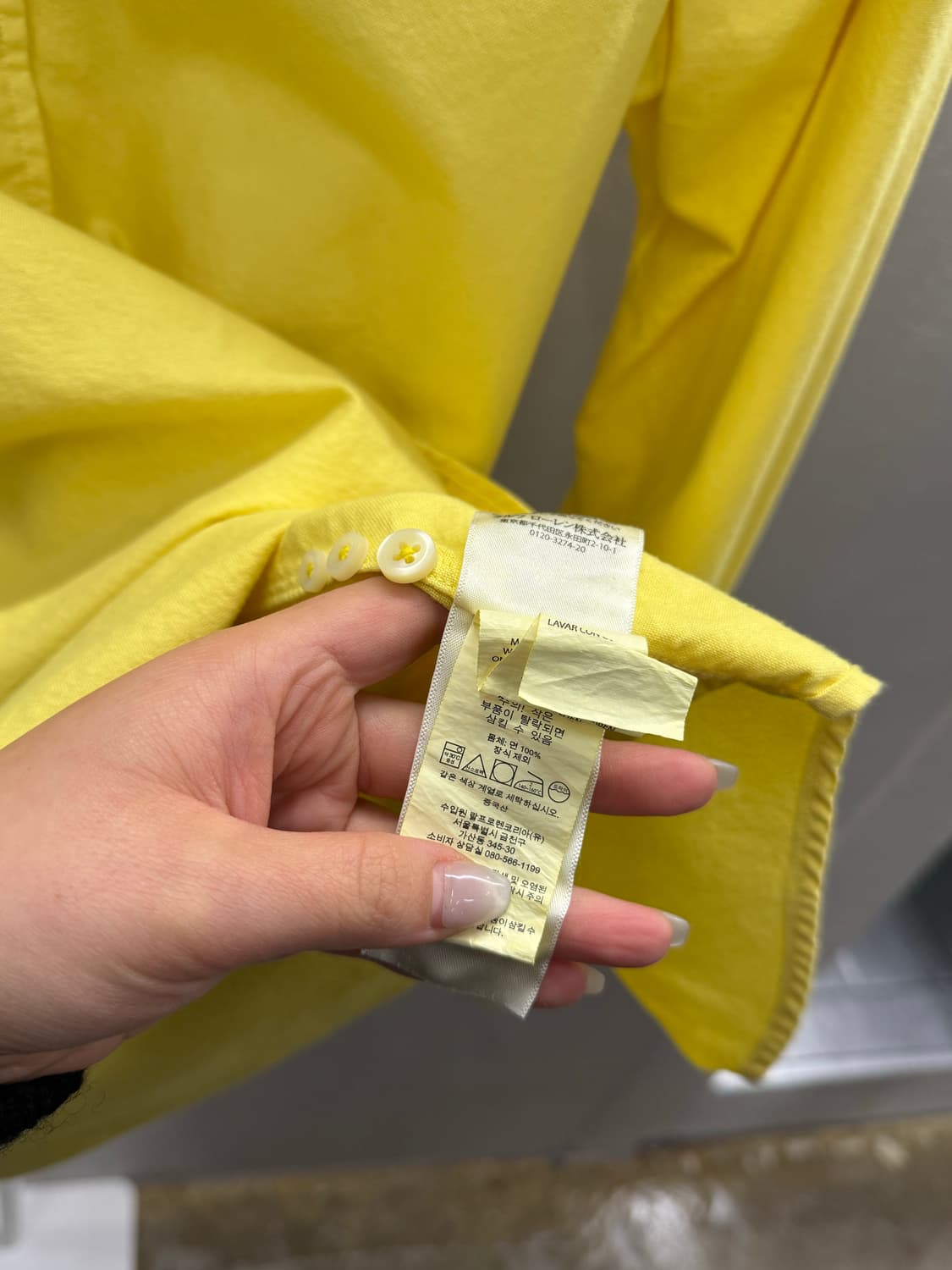 POLO 폴로 랄프로렌 옐로우 셔츠 M 상품이미지7