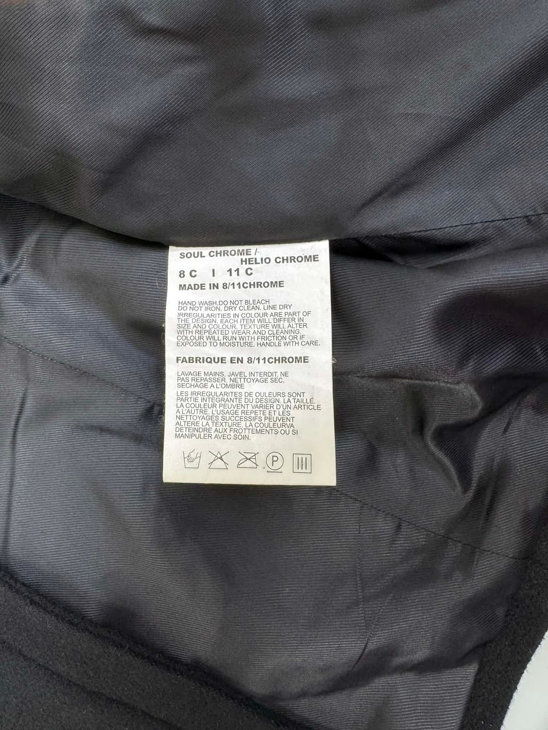 Japanese vintage 가죽 울 트림 믹스 절개 자켓 상품이미지7