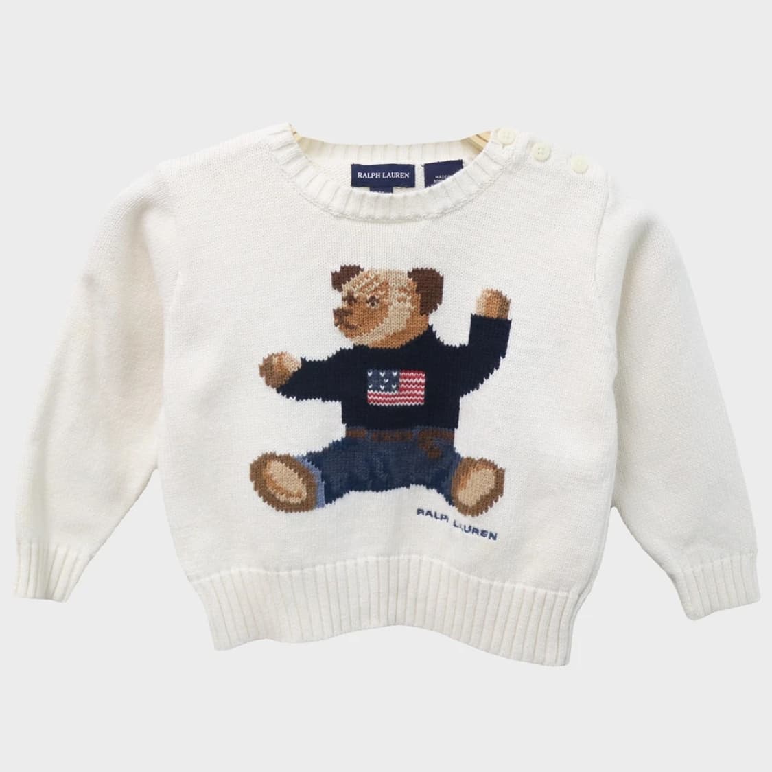 랄프로렌 키즈 곰돌이 자수 니트 3T 62005 상품이미지1