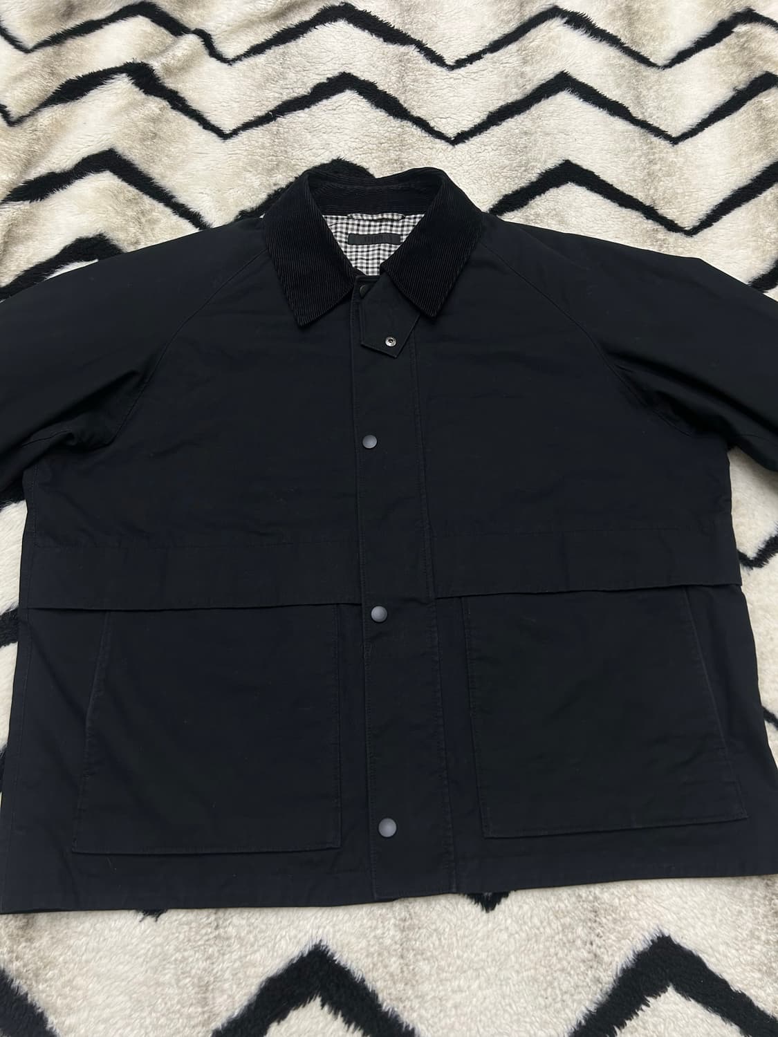 [XL]유니클로 유틸리티 쇼트 블루종/블랙 상품이미지3