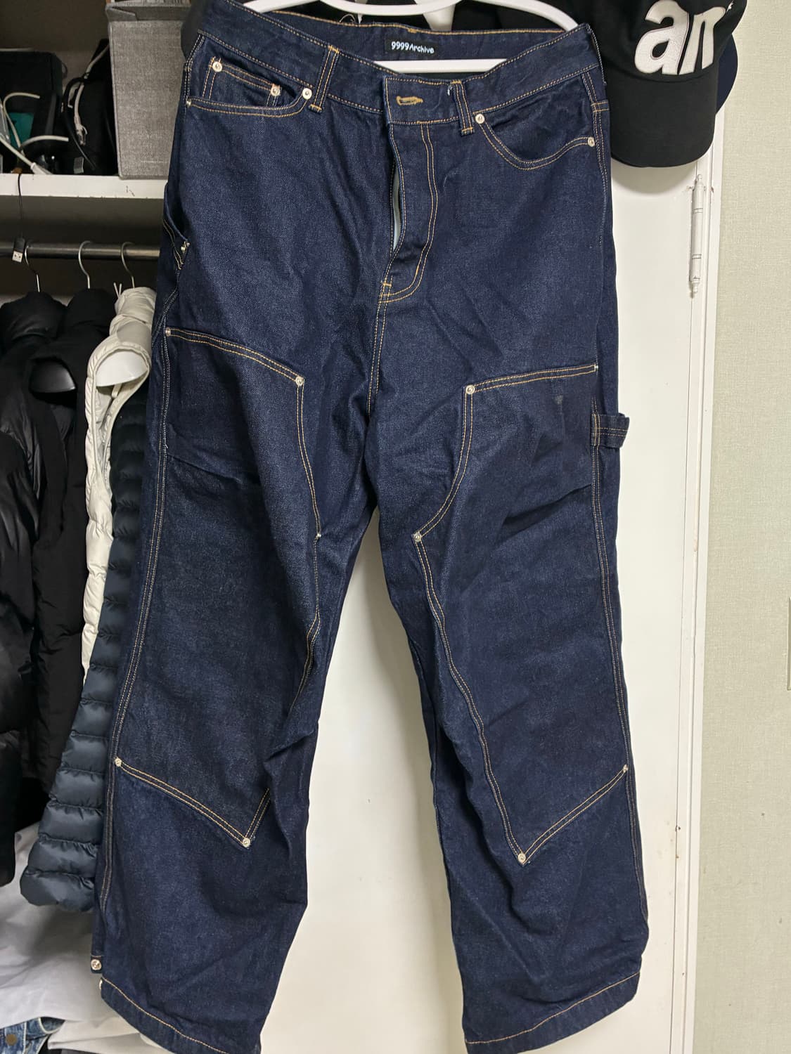 9999아카이브 더블니 데님 팬츠 2사이즈 상품이미지1