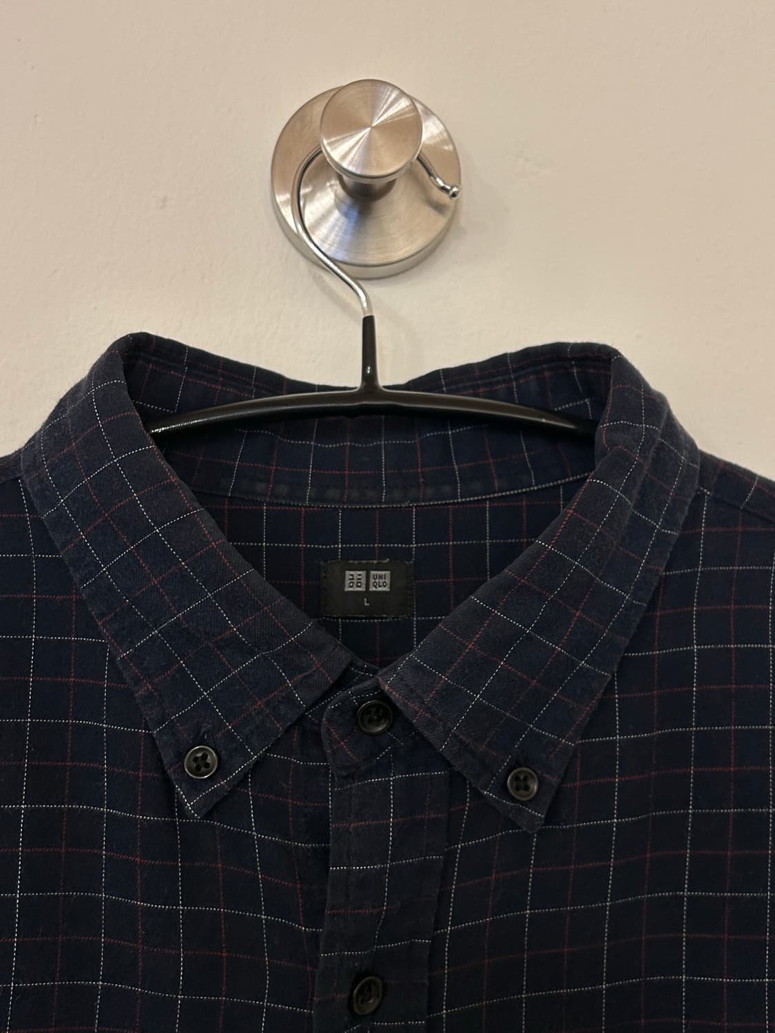 UNIQLO 유니클로 남성 체크 셔츠 L  상품이미지2