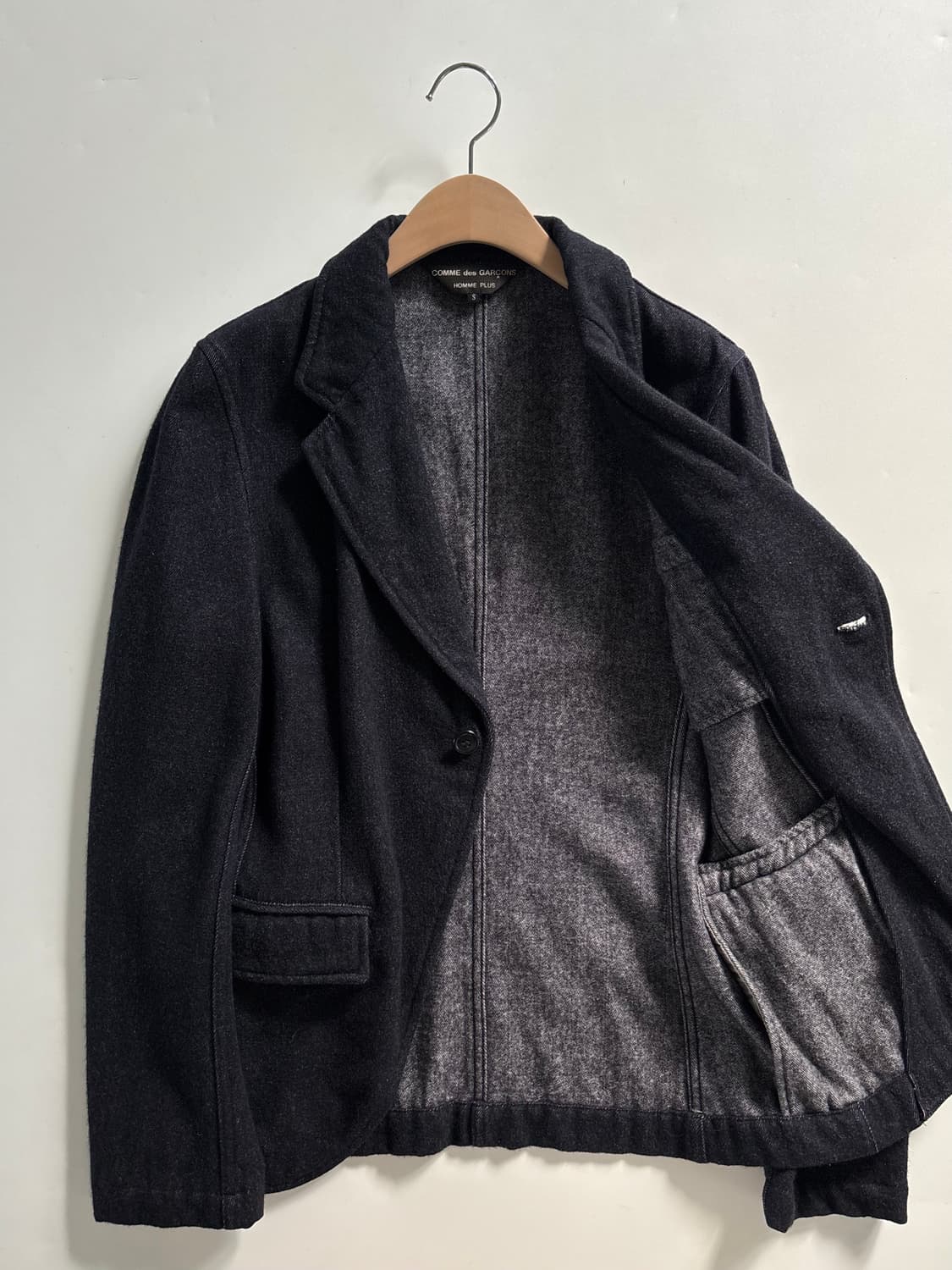 CDG 꼼데가르송 옴므 플러스 혼방 캐시미어 테일러드 자켓 상품이미지3