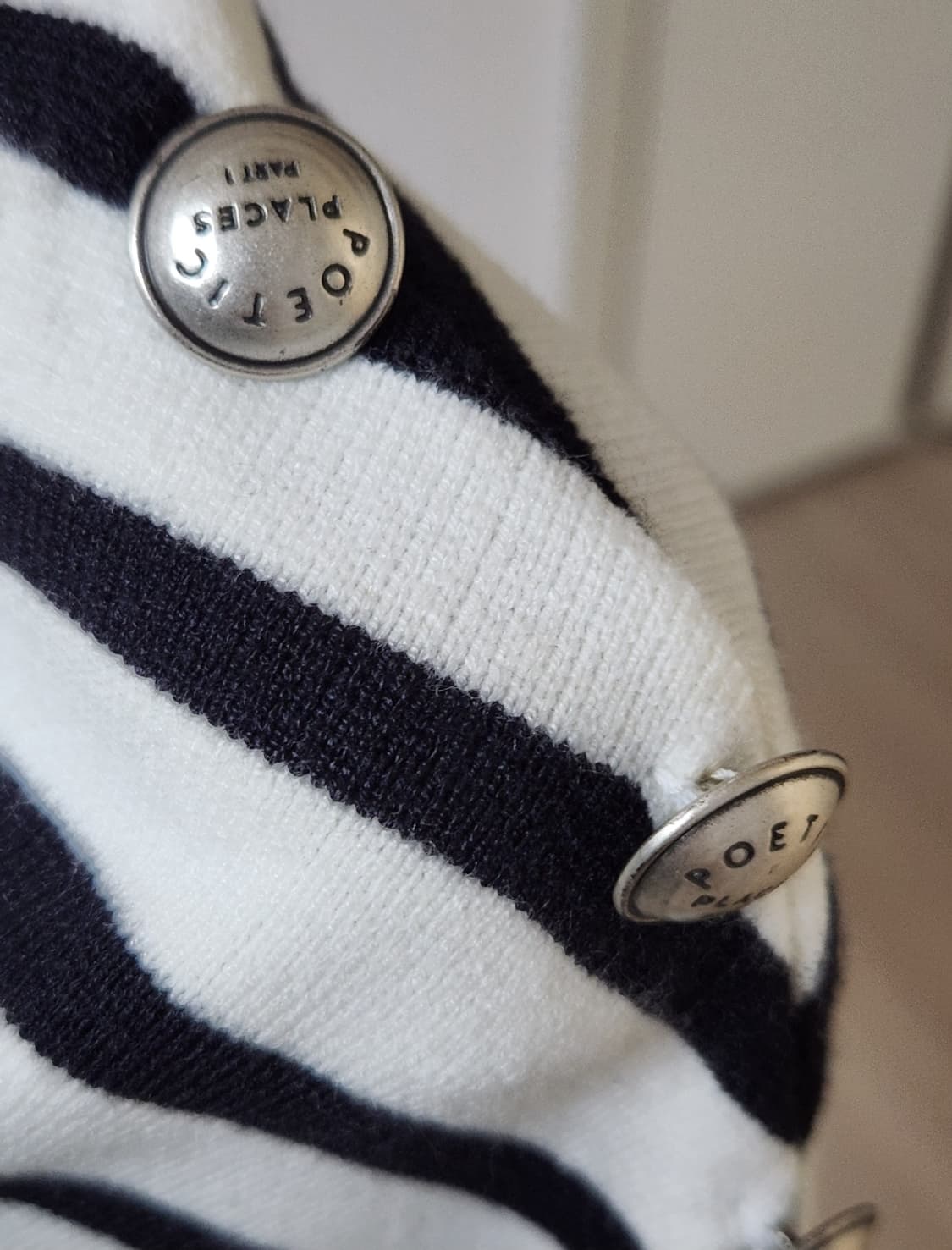 나이스클랍 스트라이프 자카드 니트 탑 프리사이즈 상품이미지8