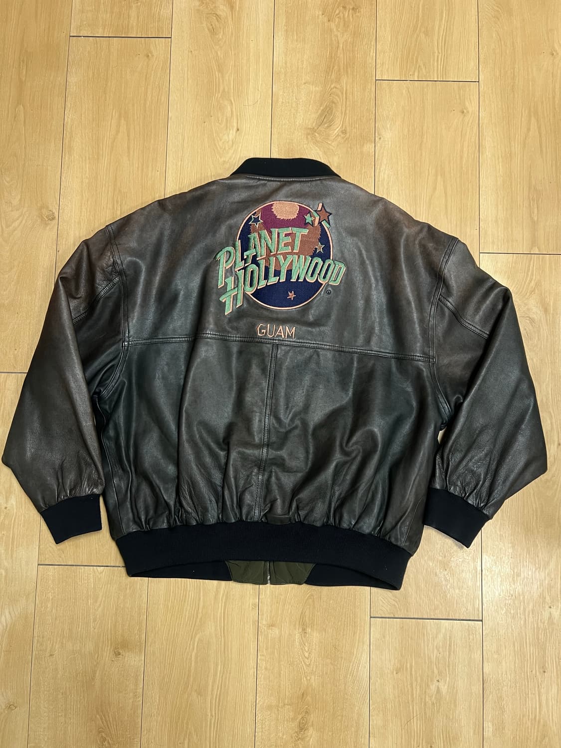 90‘s Planet Hollywood 가죽자켓 (양면, 카라 탈부착) 상품이미지1