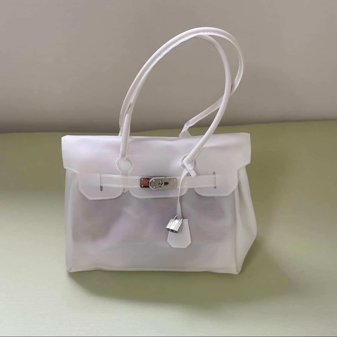 예약구매 🩵키키젤리버킨백 민트&화이트🤍 상품이미지2