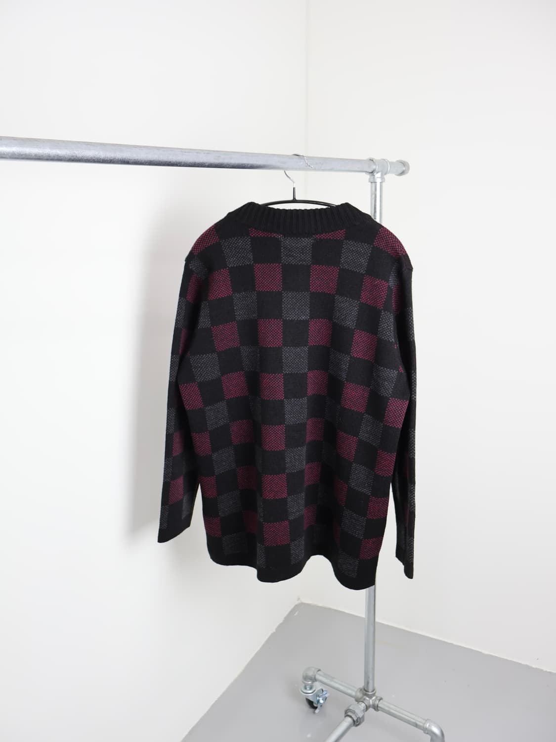 DU RAMUSU Check Knit Cardigan 상품이미지2