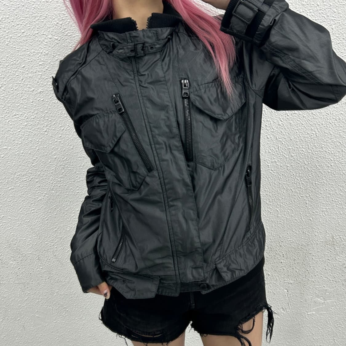 버커루 락시크맛 차콜 포켓 더블 자켓 L 상품이미지2