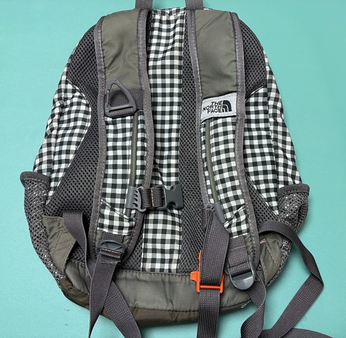 노스페이스 체크 백팩 가방 빈티지 가방 상품이미지2