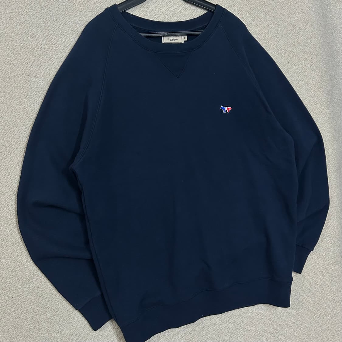 (XL) 메종키츠네 트리컬러 폭스 네이비 맨투맨 상품이미지3