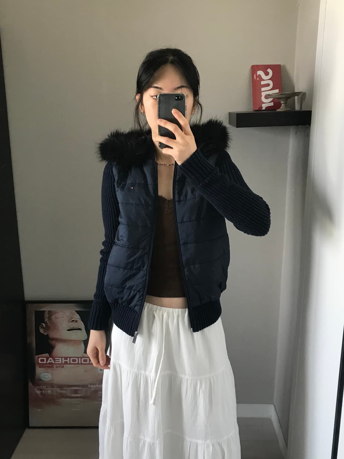 타미힐피거 로고 울프죠 니트 패딩 자켓 상품이미지5