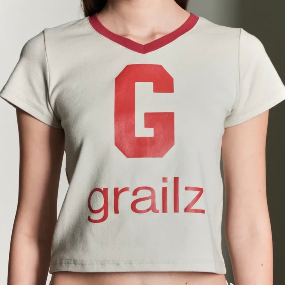 그레일즈 G LOGO CROP T-SHIRTS [GREY] 상품이미지2