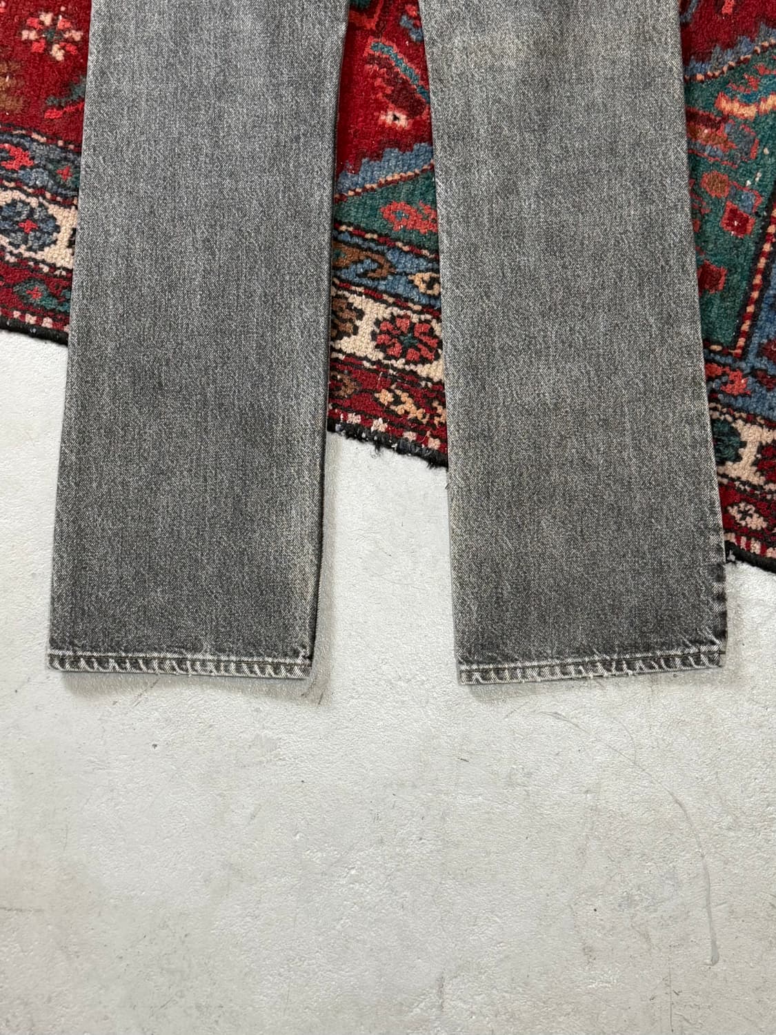 90's USA Made 빈티지 리바이스 517 오렌지탭 블랙 부츠컷 상품이미지8