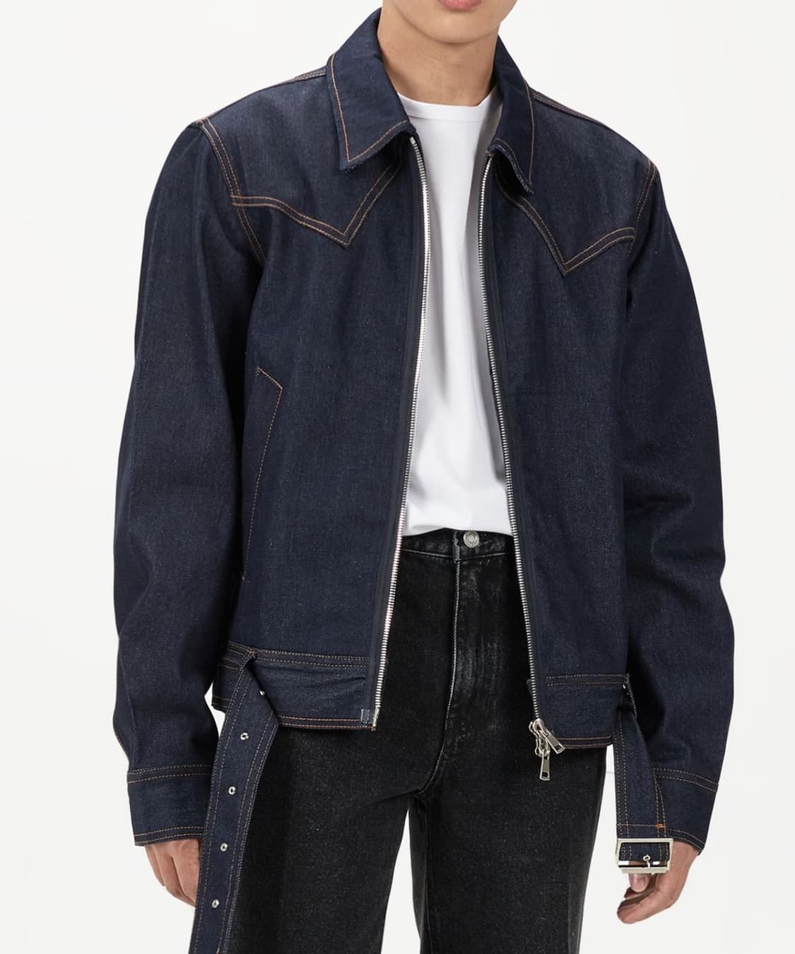 피스워커 웨스턴 무드 생지 2way 데님자켓 L 상품이미지1