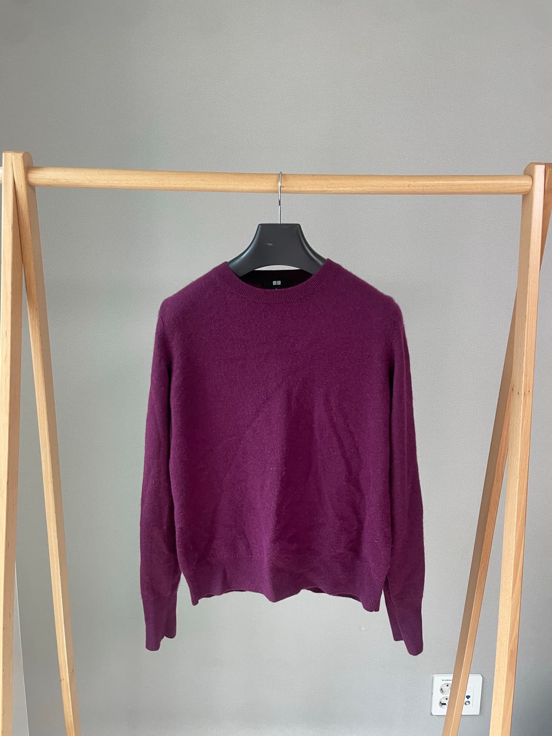 UNIQLO 캐시미어 100% 니트 (버건디) 상품이미지2