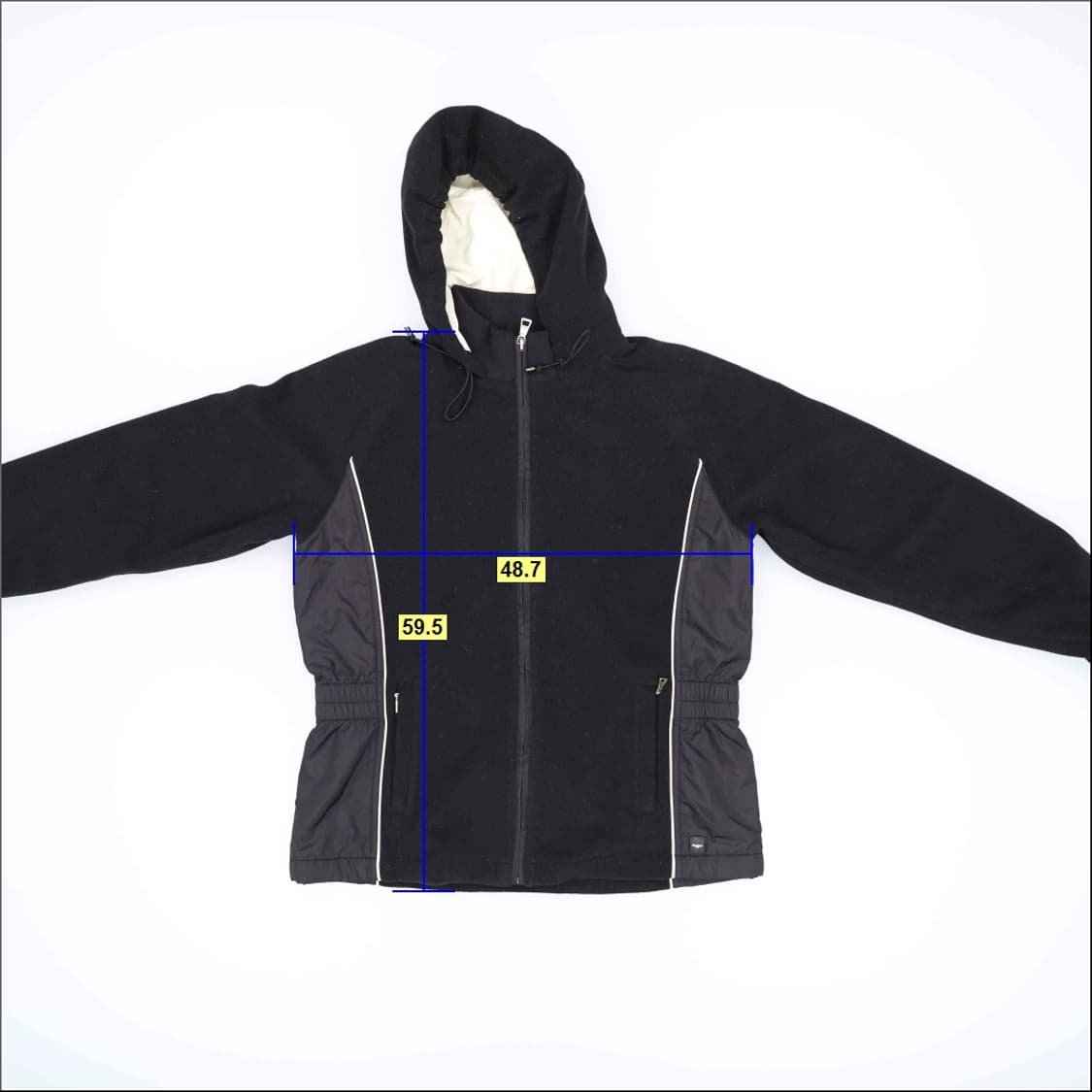 [95] 휠라골프 여성 블랙 후드집업 자켓 1216H1 상품이미지6