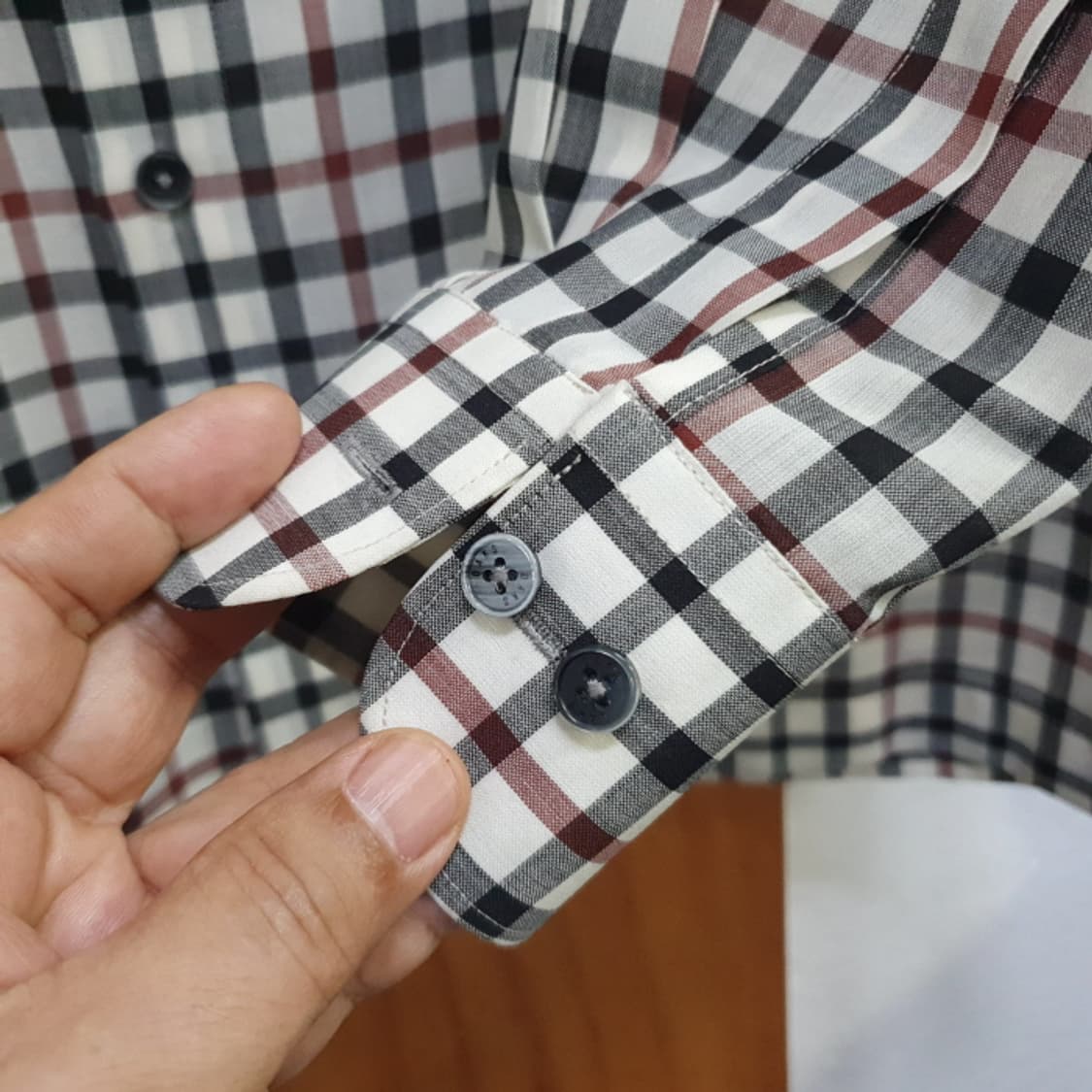 닥스 체크 긴팔셔츠(95) 상품이미지3