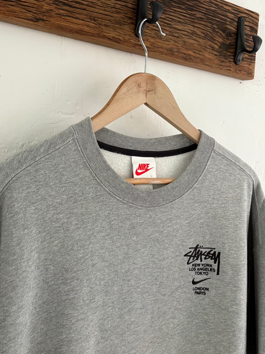 Nike x Stussy 나이키 스투시 NRG 플리스 크루넥 맨투맨 상품이미지1