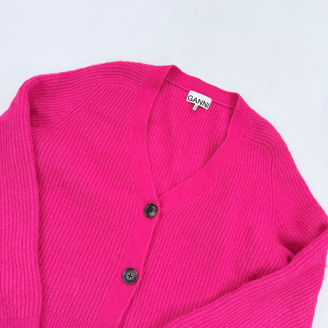 가니 알파카 울 혼방 가디건 상품이미지2