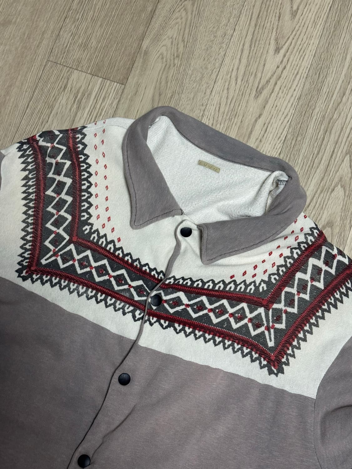 캐피탈 인디언 패턴 테리 스웻 셔츠 자켓 상품이미지2