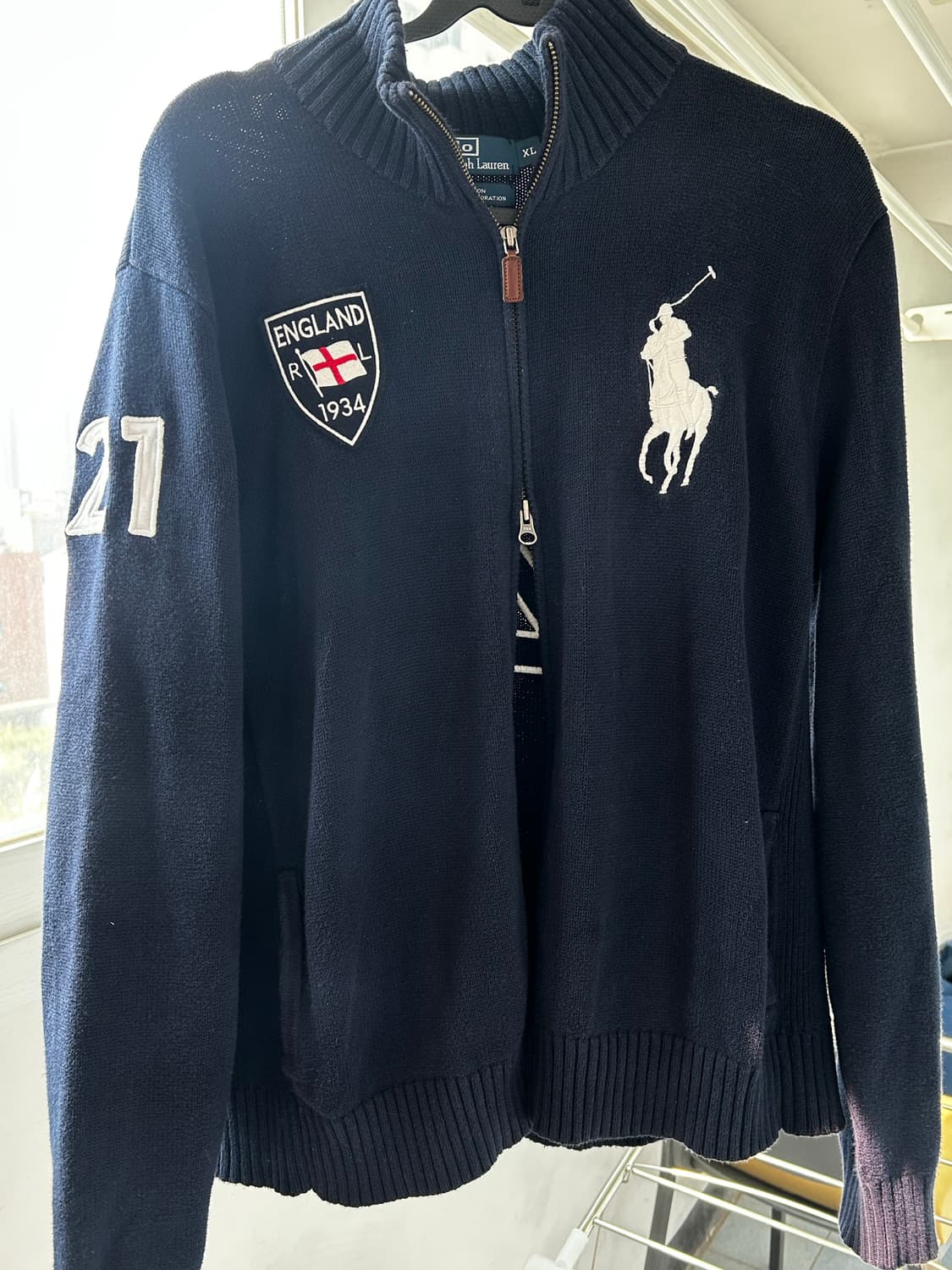 폴로 빅포니 잉글랜트 투웨이 니트집업 치프키프 상품이미지2
