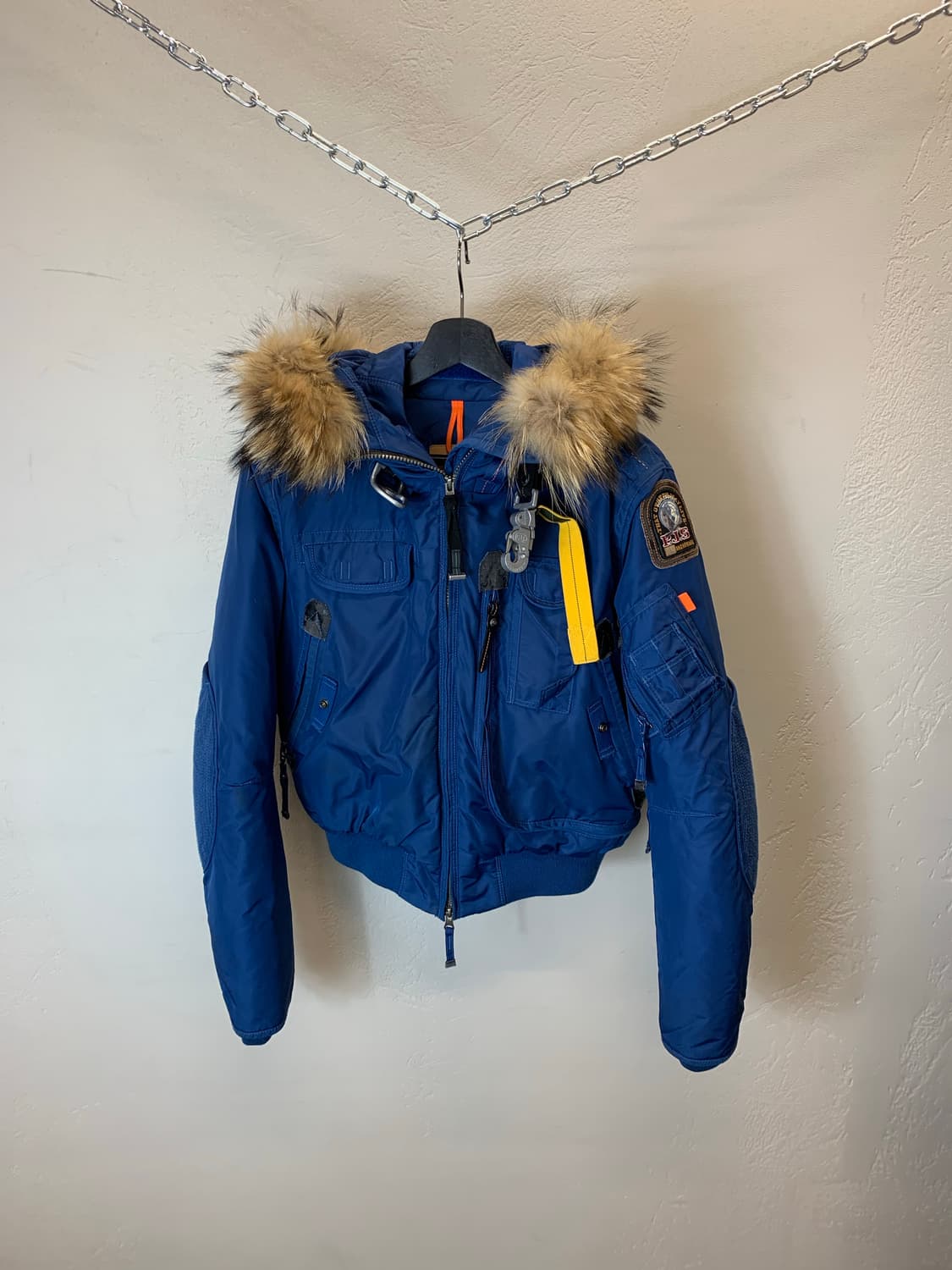 파라점퍼스 퍼 후드 크롭패딩 상품이미지1