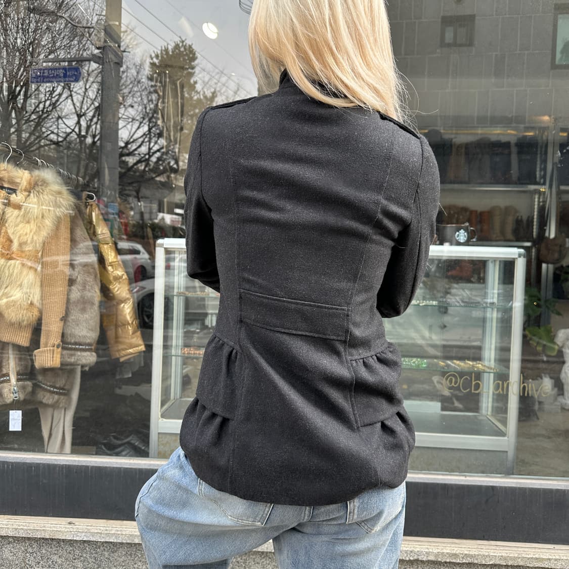 00s 빈티지 러플 나폴레옹 단주 자켓 상품이미지10