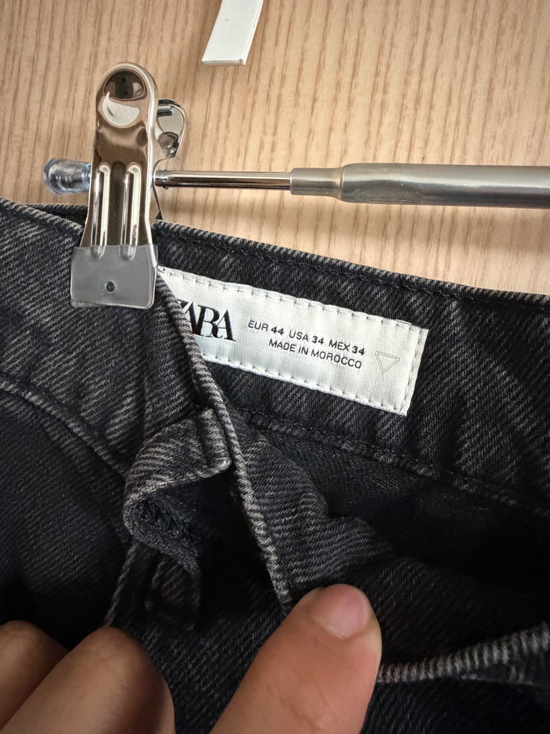 자라 카고 데님팬츠 판매합니다 상품이미지2