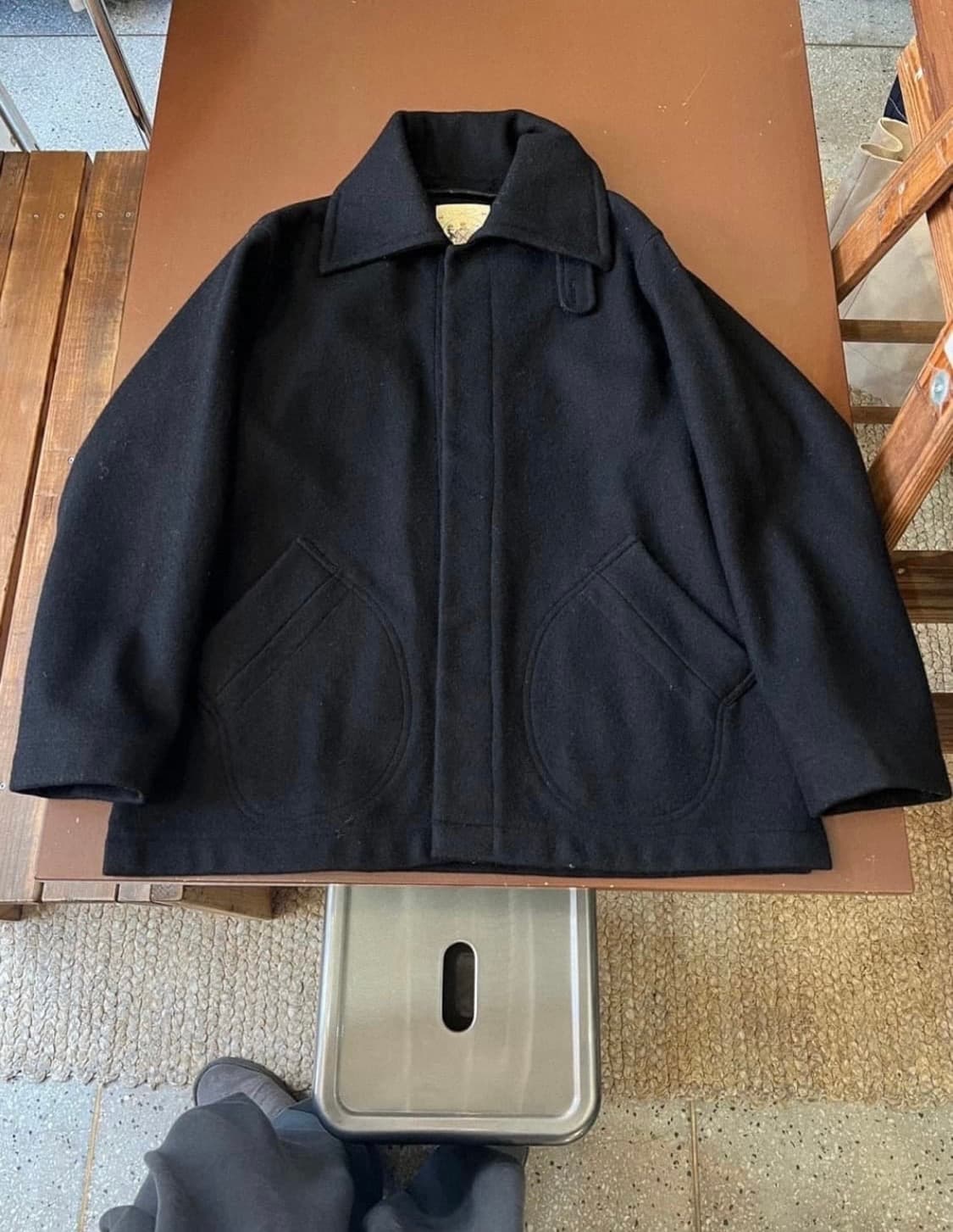 Monitaly 하이넥 울 코트자켓 상품이미지4