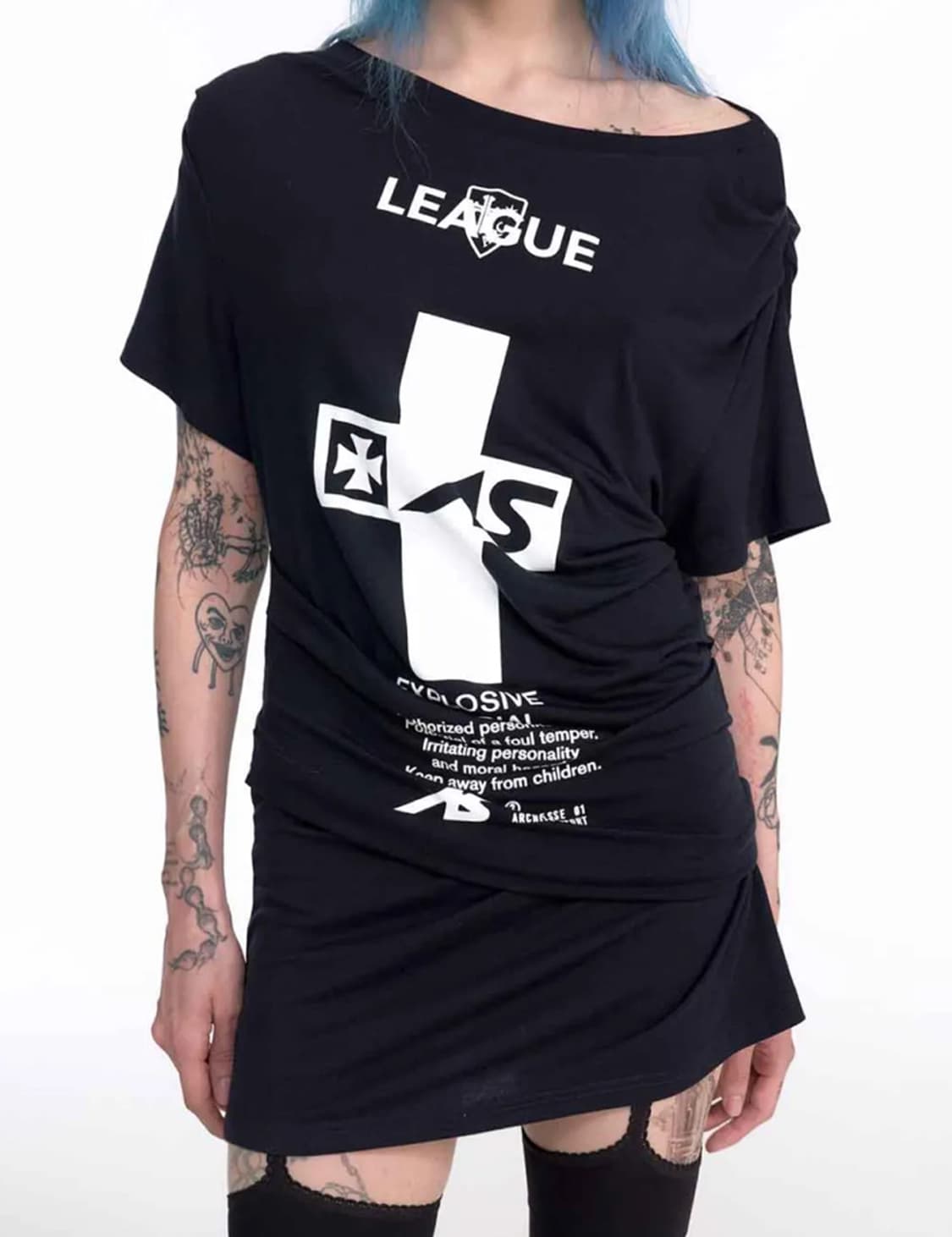 CRUCIA TEE DRESS (BLACK) 상품이미지2