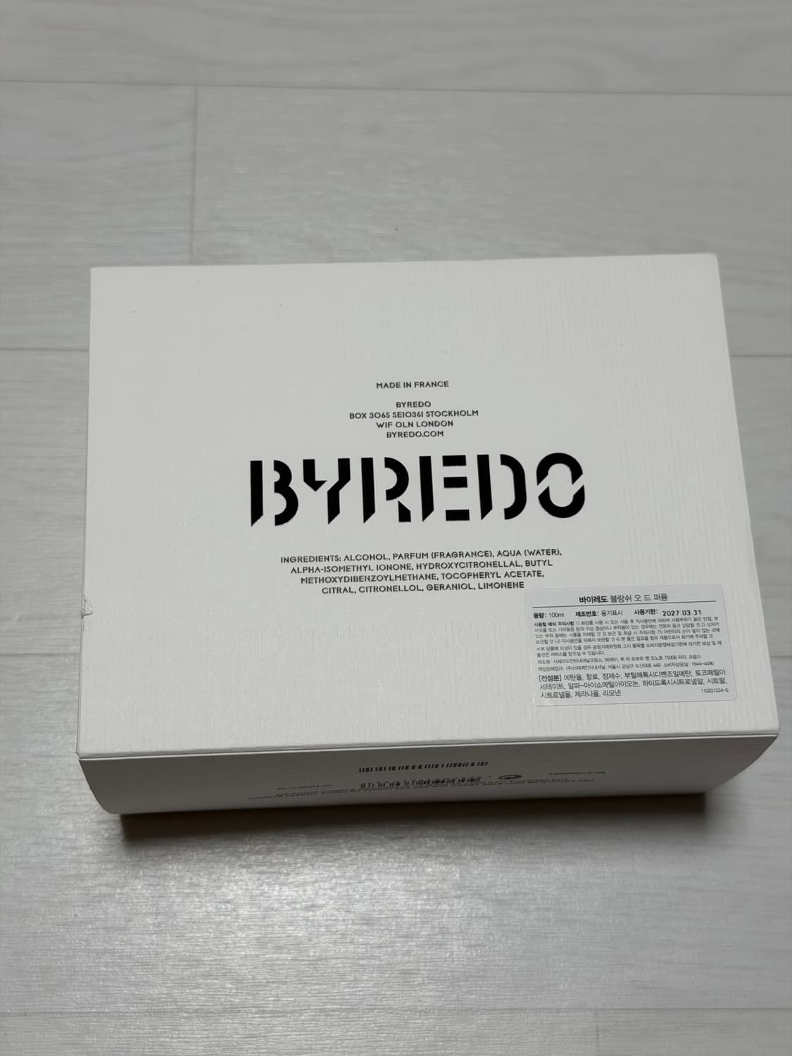 정품 바이레도 블랑쉬 오드퍼품 100ml 상품이미지3