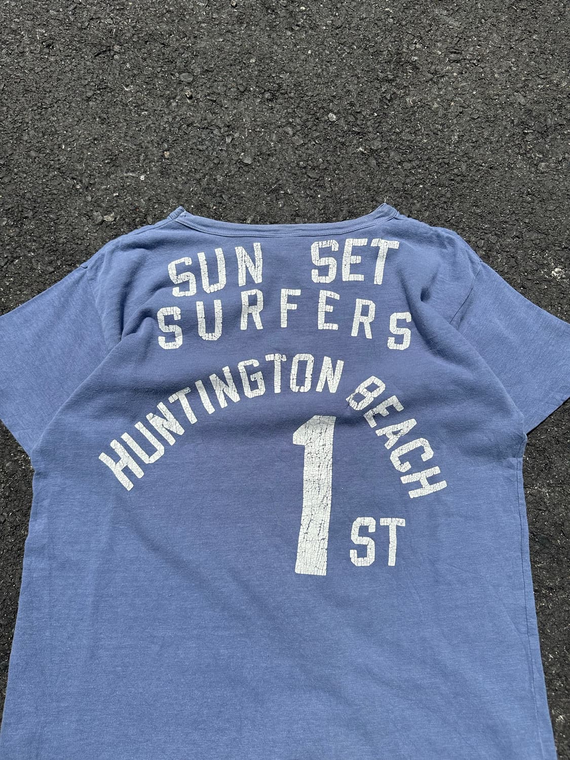 Denim Dungaree sun set surfers logo T 상품이미지5