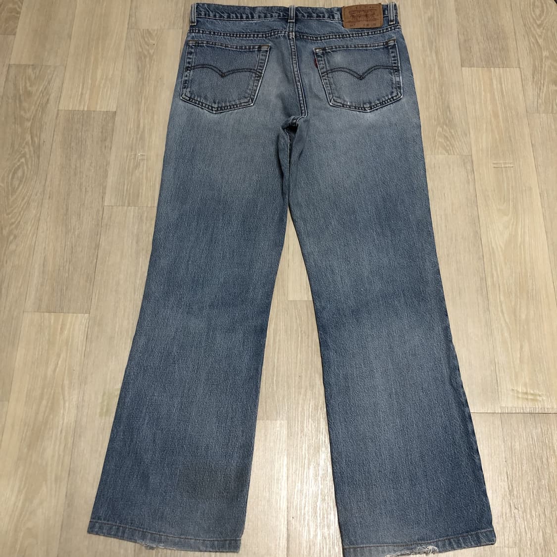 (32) 00's 리바이스 Levi's 517 부츠컷 연청 워시드 데님 상품이미지8