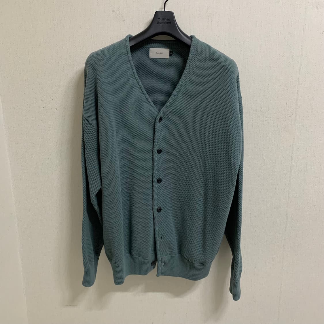 [3사이즈] 비긴202 하이 트위스트 코튼 가디건 민트 상품이미지4