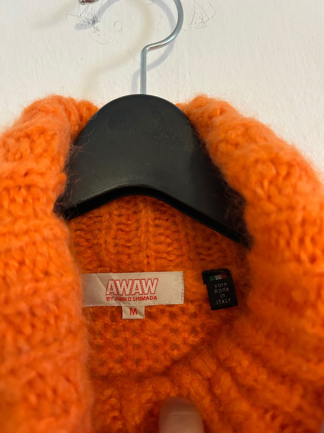 Junko Shimada AWAW 케이블 니트 민소매 탑 오렌지 M 상품이미지3