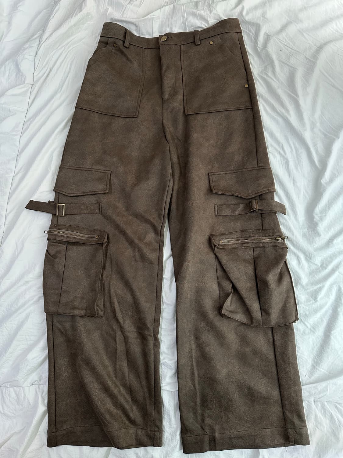 스웨이드 카고팬츠 상품이미지1