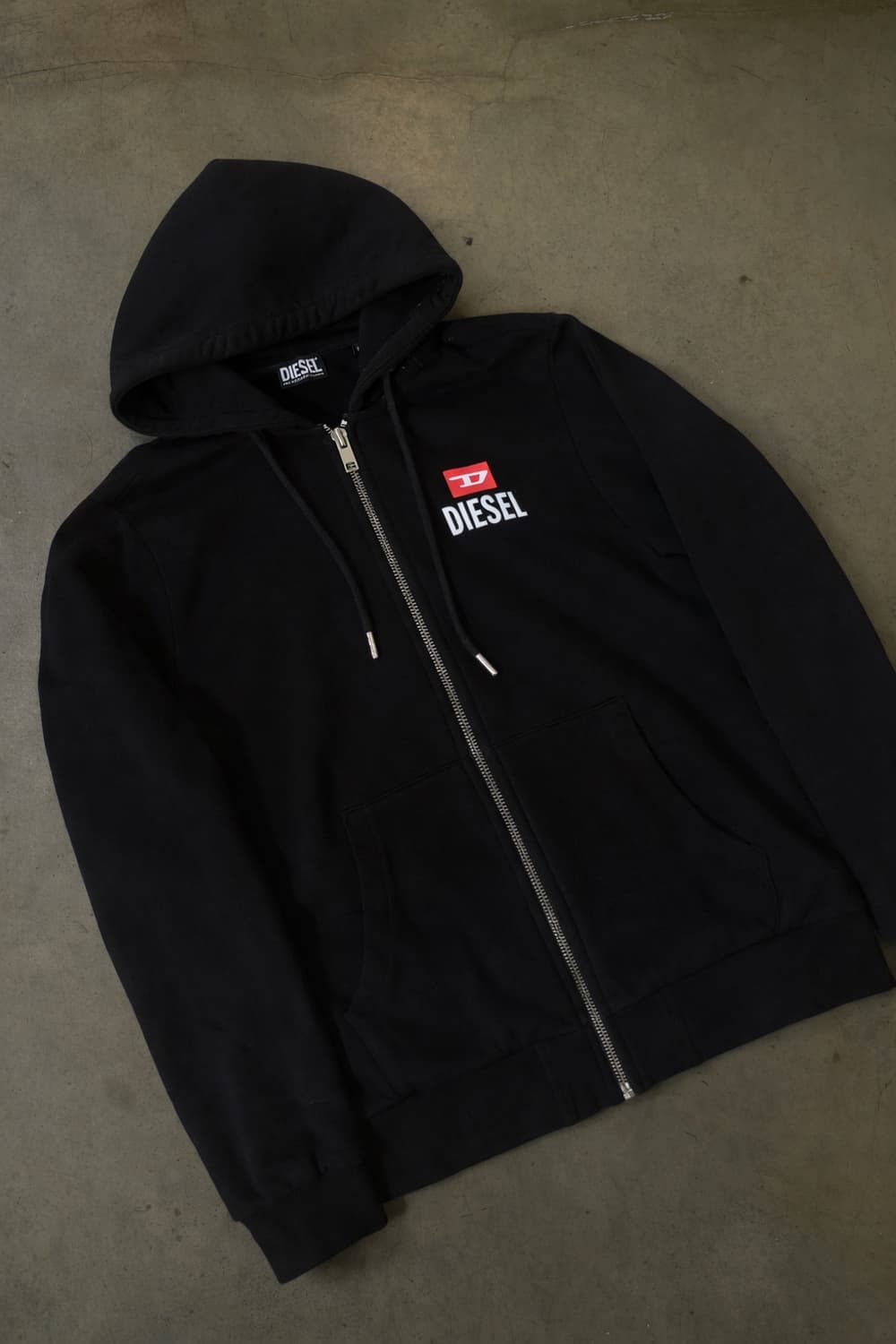 디젤 블랙 후드집업 상품이미지1